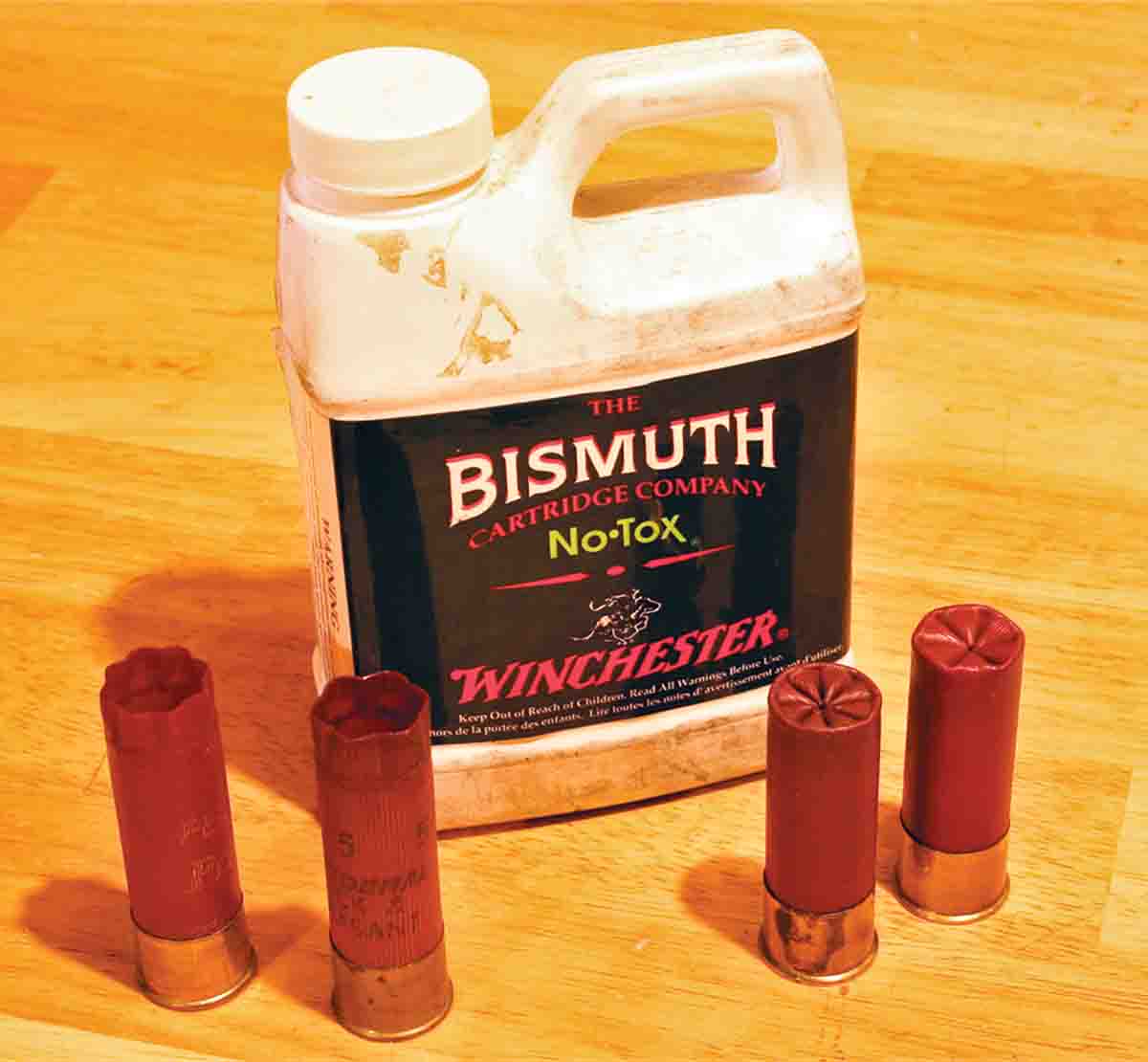 John has been using Bismuth shot since the late 1990s, and stocked up during the period when Winchester sold both loaded ammunition and shot.